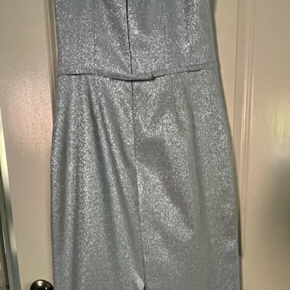 Mother of Bride Dress - Metallic Blue - Altered to size 10 - Picture 4 of 5